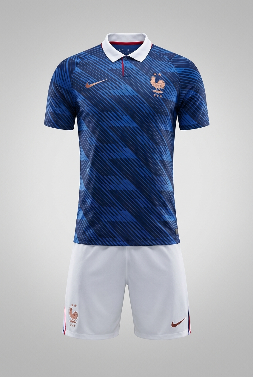 Ensemble Domicile France Coupe du Monde 2026-2028 Adulte