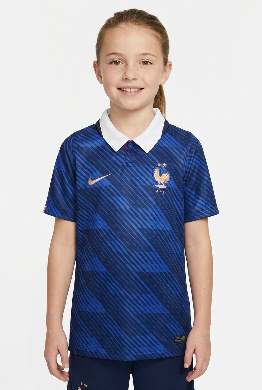 Maillot Domicile France Coupe du Monde 2026-2028 Enfant